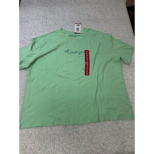 State of Mine Georgia Mint Green Graphic Tee Shirt Womens XL New NWT 16470